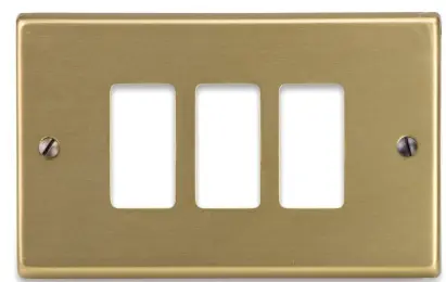 PLACCA BRONZO 3 FORI VIMAR 8000