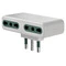 ADATT.MULT. PRESA 4 USCITE S17+4P17/11 BIANCO