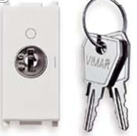 INTERRUTTORE PLANA 2P 16A CON CHIAVE ON-OFF