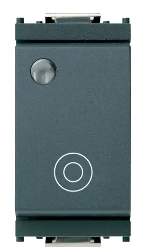 PULSANTE LUMINOSO 1P 10A IDEA GRIGIO