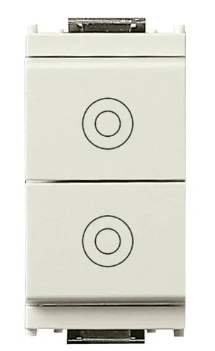 PULSANTE DOPPIO 1P 10A IDEA BIANCO