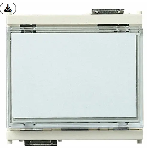 PULSANTE TARGHETTA1P NO 10A 12-24V IDEA BIANCO