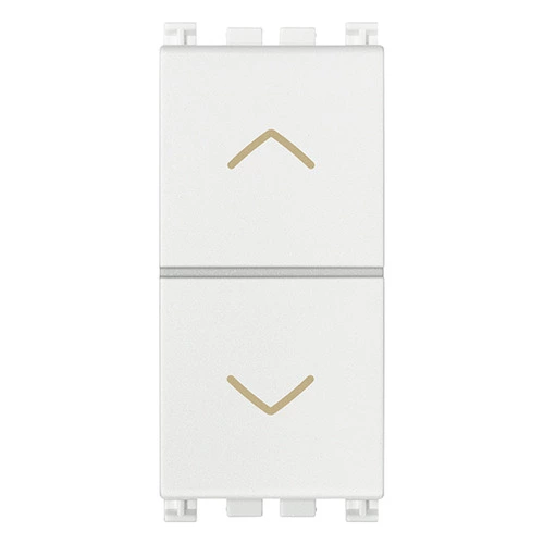 PULSANTE DOPPIO INTERBLOCCATO NO+NO 10A ARKE BIANCO