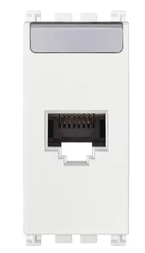 PRESA RJ 45 CAT5E 8 CONTATTI - ETHERNET ARKÉ BIANCA