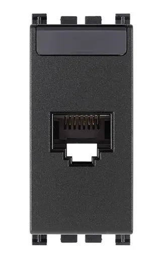 PRESA RJ45 NETSAFE CAR 5E UTP ARKÉ GRIGIO
