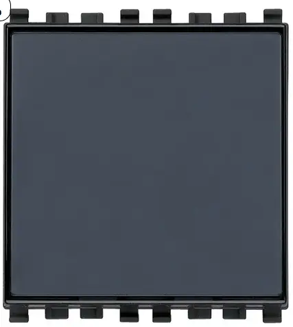 PULSANTE TARGHETTA 1P NO 10A EIKON GRIGIO