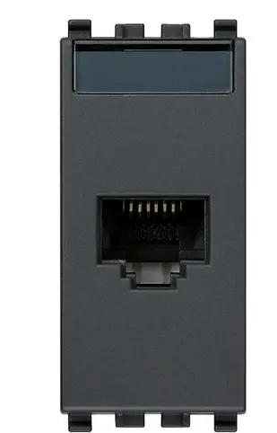 PRESA RJ45 C/CON.NETSAFE CAT5E 8/8 EIKON GRIGIO