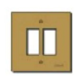 PLACCA 2F SERIE 8000 BRONZO