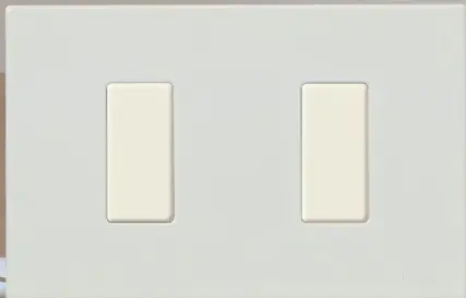 PLACCA 2F SERIE 8000 RESINA BIANCA