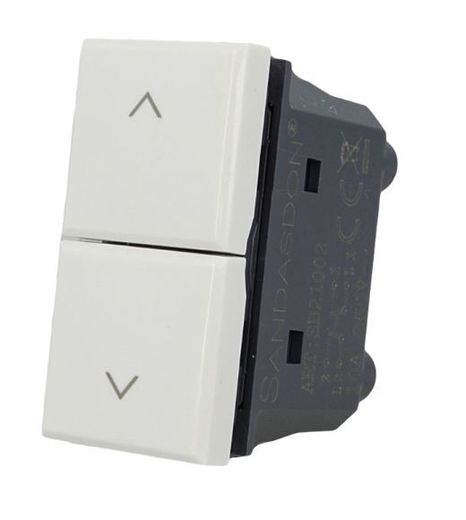PULSANTE DOPPIO  COMPATIBILE CON VIMAR PLANA
