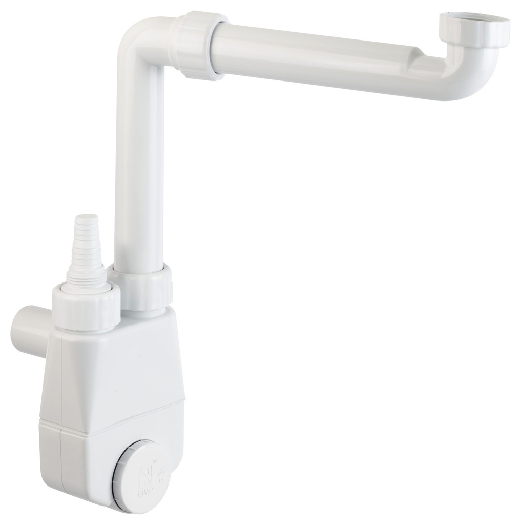 SIFONE SALVA-SPAZIO ISPEZIONABILE PER LAVELLO 1 VASCA D40 1 1/2