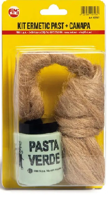 KIT DI CANAPA DI LINO EXTRAFINE 60 GR E PASTA VERDE 150 GR