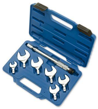 KIT CHIAVE DINAMOMETRICA- SET FORCHETTE 17-22-24-26-27-29 mm - COPPIA REGOLABILE DA 0 a 75   NmTW/KIT-04