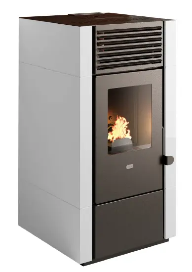 STUFA POLY BIANCO RAG. 9,5 KW