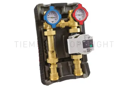 GRUPPO DI RILANCIO COIBENTATO FREDDO PER IMPIANTI A FANCOIL POMPA WILO PARA 25/7-130 DN 25
