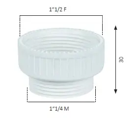 GHIERA RIDUZIONE 1"1/4Mx1"1/2F