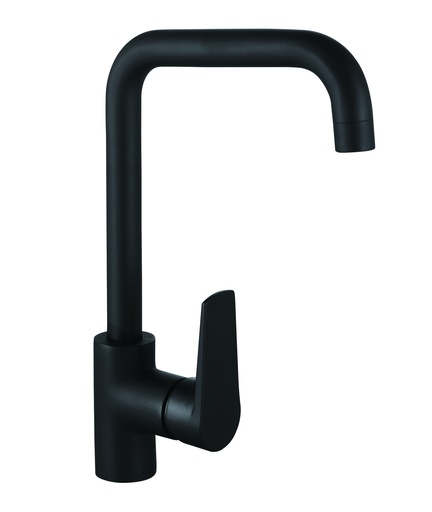 [IIDMC70N] MISCELATORE LAVELLO CANNA  SERIE 70SETTE NERO OPACO  