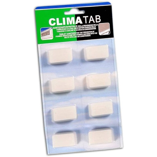 [IFTCLIMATAB] CLIMATAB PASTIGLIE -SANIFICANTE PER VASCHETTE DI SCARICO CONDENSA BLISTER 8 PZ
