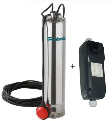 [ICPMPSM304QM11] ELETTROPOMPA SOMMERSA MONOFASE 5" HP.0,75 CON GALLEGGIANTE MPSM304-CG CON QUADRO COMANDO MONOFASE QM11