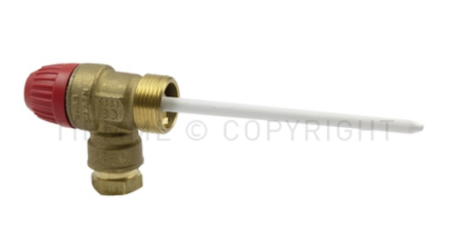 [ITM1920106] VALVOLA DI SICUREZZA M-TUBO RAME COMBINATA TEMPERATURA E PRESSIONE 1/2"X15 3 BAR