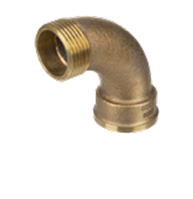 [IRZG11] CURVA LUNGA 90° M/F 1" OTTONE GIALLO