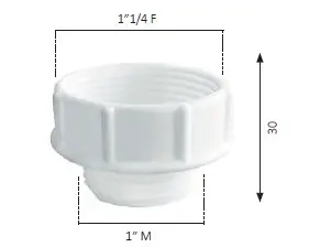 [IMAPLGR1141] GHIERA RIDUZIONE 1"Mx1"1/4F