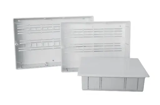 [IDMCASS420] CASSETTA  PER COLLETTORI CON KIT DI FISSAGGIO 42x30x8,0cm